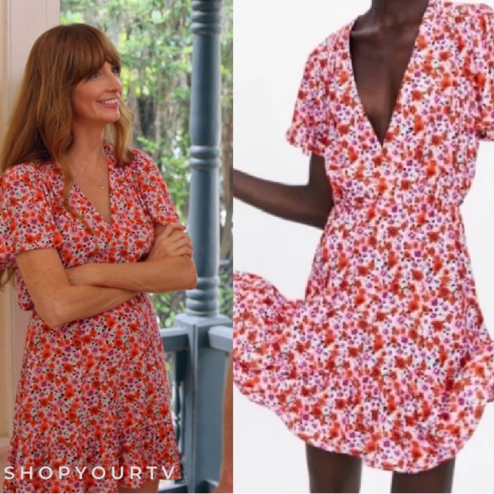 Zara mini floral dress